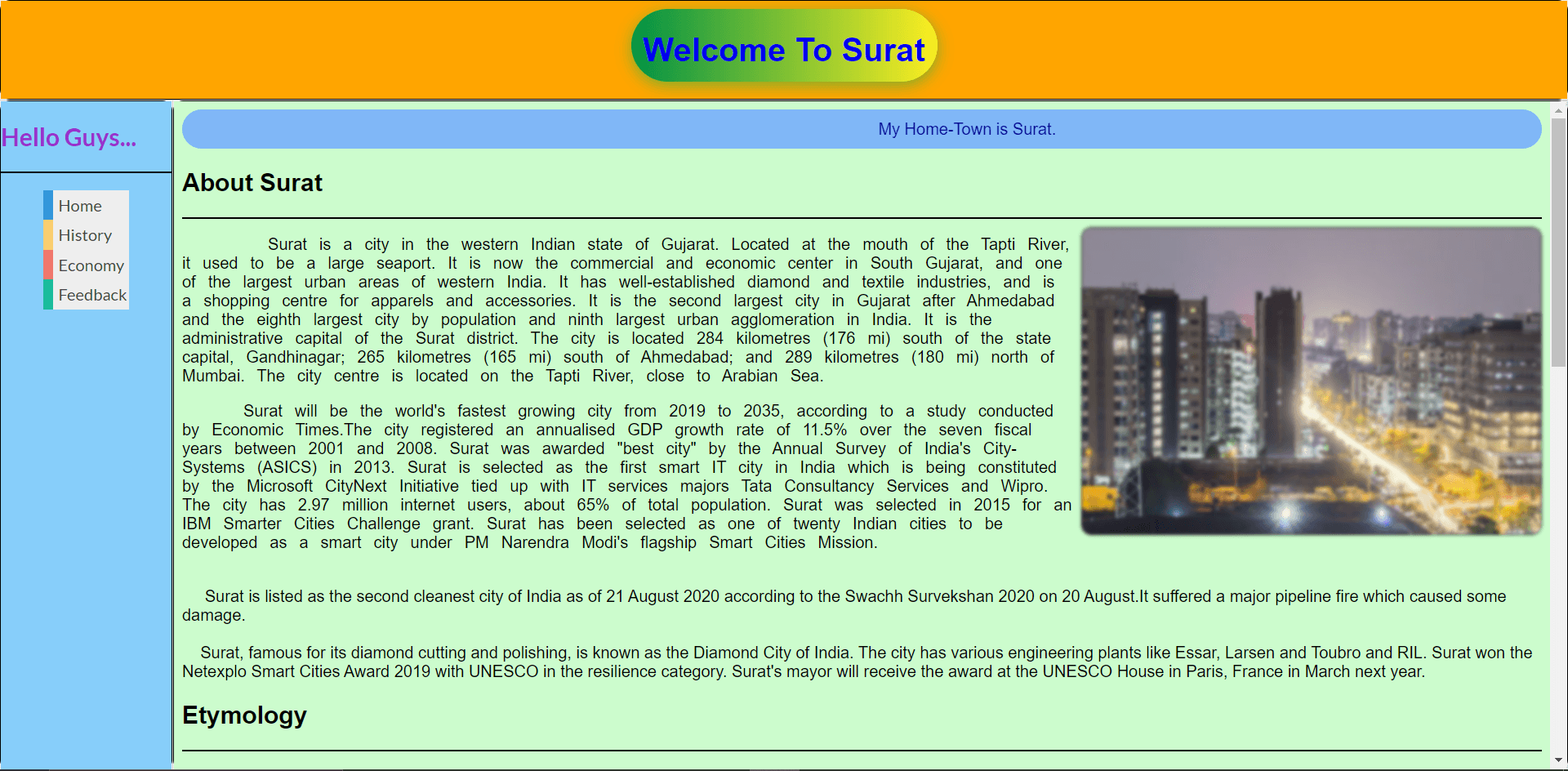 All about Surat city